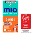 thumbnail image 1 of mio Hydrate Orange Electrolyte Drink Mix, 4.5 g Packets, 10 ct Box, 1 of 16