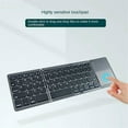 thumbnail image 5 of Bluetooth Keyboard Folding Wireless Keypad Touchpad for IOS/Android/Windows Tablet Mobile Phone Keyboard, 5 of 5
