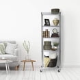 thumbnail image 3 of Seville Classics 18"W x 24"D x 72"H 5-Shelf UltraZinc NSF Steel Wire Freestanding Shelves, Silver, 3 of 10