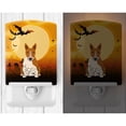 thumbnail image 2 of Halloween Bull Terrier Red White Ceramic Night Light, 2 of 2