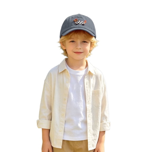 HGIEYS Girls Baseball Cap,Cute Toddler Baseball Cap | Adjustable Velcro Strap Sun Hat for Toddler & Kids Gift 3-6 Years
