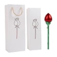 thumbnail image 3 of Caja de joyería de rosas, soporte decorativo para joyas, vitrina de adorno, caja de almacenamiento de joyas para aniversario, boda, día de San Caja colgante roja, 3 of 8