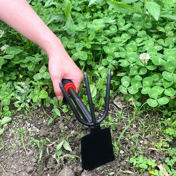 POPETPOP Houe De Jardin Et Houe à Désherber Pour Jardinage Extérieur, Outil à Main De Plantation En Acier Inoxydable 36,5 Cm, Ergonomique Pour Désherbage Et Culture En Plein Air