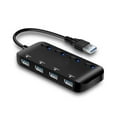 thumbnail image 1 of axGear USB 3.0 4 Port HUB w/ on off Switch Portable Slim For Laptop Desktop Macbook, 1 of 8