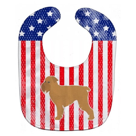 USA Patriotic Brussels Griffon Baby Bib