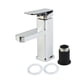 thumbnail image 1 of Mono Basin Tap Mixer Square Bathroom Sink Tap Basin Faucet Deck Mounted Single Lever Chrome Square Mono Hot Cold Water Faucet, 1 of 10