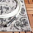 thumbnail image 4 of SAFAVIEH Courtyard Taegan Floral Indoor/Outdoor Area Rug, Black/Beige, 5'3" x 7'7", 4 of 10