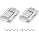 thumbnail image 1 of Toggle Catch Lock (38mm x 25mm) 2Pcs, Iron Hasp Latches - for Cabinets Boxes Suitcases, Silver Tone, 1 of 5