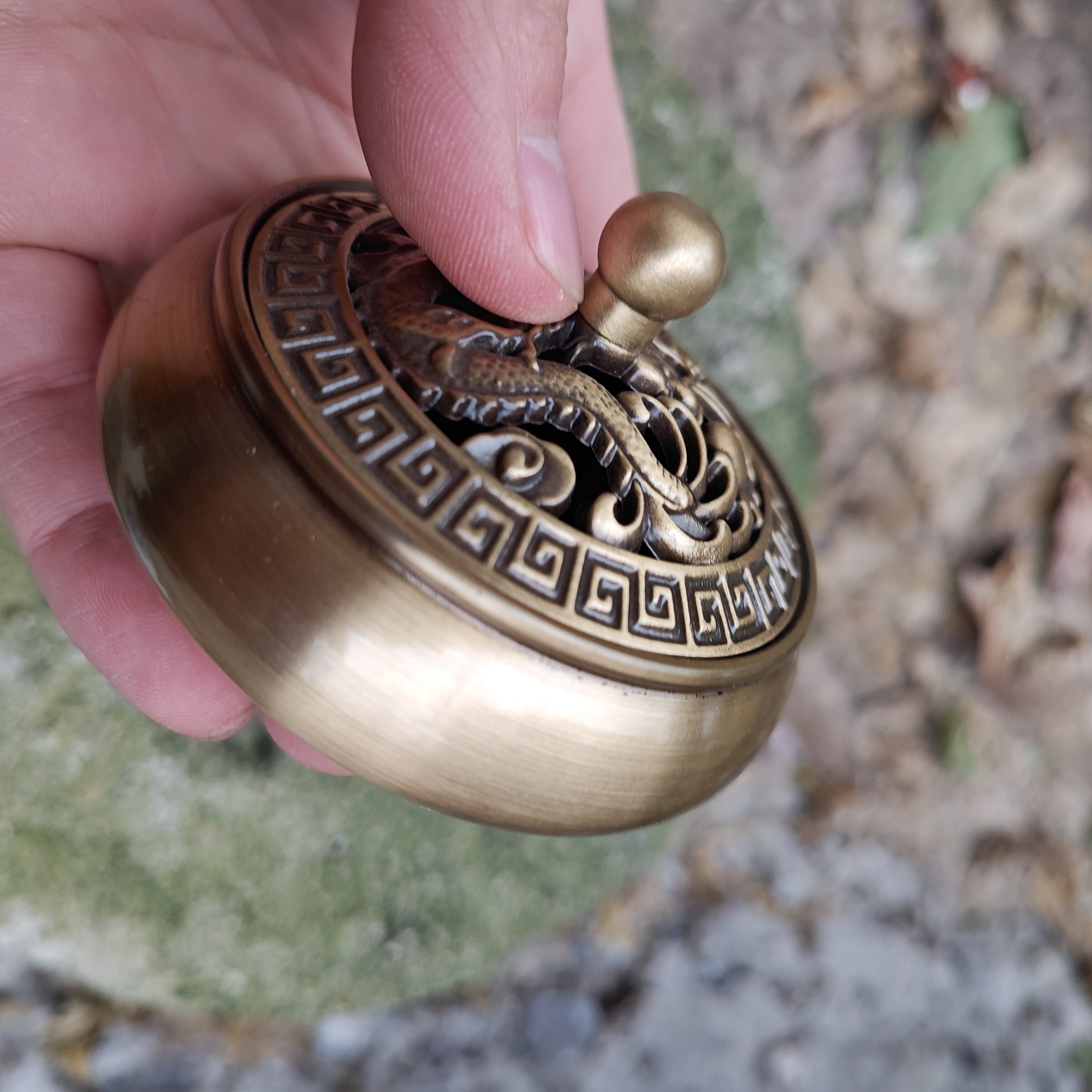 Vintage Bronze Buddha Censer Incense Burner Unique Ritual  Incense holder, Tibet culture Brass Ash catcher censer Incensory Decorative kk078