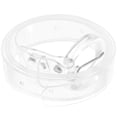 thumbnail image 1 of Elegante cadena de cintura transparente Cinturón de cintura de plástico Cintura decorativa Cinturón de vestido simple para mujer Señora (Patrón de hebilla redonda), 1 of 5