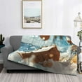 thumbnail image 2 of Fotbe Fresh Coconut Splash Manta de Franela con Estampado, Manta Ultrasuave para Cama, Sofá, Auto, Hipoalergénica y Antibolitas-40"x30", 2 of 6