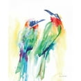 thumbnail image 2 of Valle, Aimee Del 20x24 Gold Ornate Wood Framed with Double Matting Museum Art Print Titled - Tropical Birds, 2 of 4
