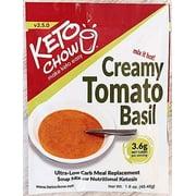 Keto Chow | Savory Gourmet Keto Meal Replacement | Nutritionally Complete | You Choose the Fat | Easy Fast Low Carb Meal | Tomato Basil | Single Meal Sample