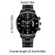 thumbnail image 3 of Reloj de cuarzo de moda para hombre, diseño calado, caja de aleación, correa de cuero, reloj de pulsera informal de negocios, reloj de aleación., 3 of 6