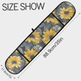 thumbnail image 3 of Dailycode Double Sided Oven Mitt with Loop Heat Resistant Kitchen Long Potholders 7" x 35" Sunflowers with Leaves, 3 of 6