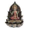 thumbnail image 4 of Vastu Hindu Goddess Lakshmi Seated On Lotus Backflow Incense Cone Burner Statue, 4 of 6