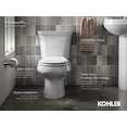 thumbnail image 2 of Kohler Wellworth Two-piece round-front toilet, Black Black, 2 of 3