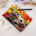 thumbnail image 4 of Spiral Notebook,Double-Wire Spiral College Lined Journal Notebook for Study and Notes,100 Pages,5.71x 8.26 in - Wolf with a Colorful Abstract Background, 4 of 7