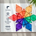 thumbnail image 3 of CONNETIX Magnetic Tiles, Rainbow Geometry Pack, 30 Pieces, 3 of 6
