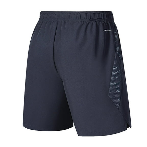 hoksml Men's Athletic Shorts Solid Color Polyester Elastic Waist Tie Zipper Pockets Outdoor Sports Running Shorts Casual Ice Silk Quick-Drying Shorts Board Shorts 2025 Summer Clearance