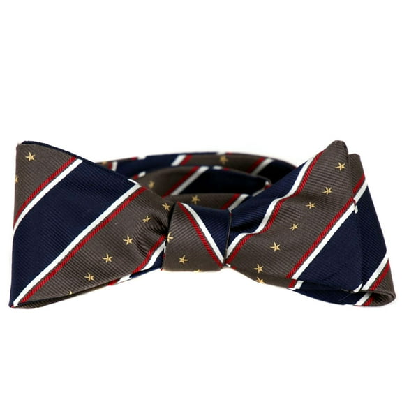 BuyYourTies - FBTZ-518 - Mens Aficionado Self Tie Bow Tie - Navy Gray