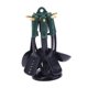 thumbnail image 4 of Juego de 7 utensilios de cocina para casa de muñecas con organizador, réplicas realistas. Verde negro, 4 of 9