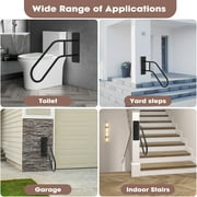 Wall Mounted Handrail for Outdoor Steps, Standing Grab Bar Stair Handrail,(28.7)