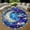 Moon, variant on Round Area Rug, Dragonfly4 Nature Pattern Non-Slip Floor Mat, Soft Washable Carpet for Living Room Bedroom Decor 31 Inch
