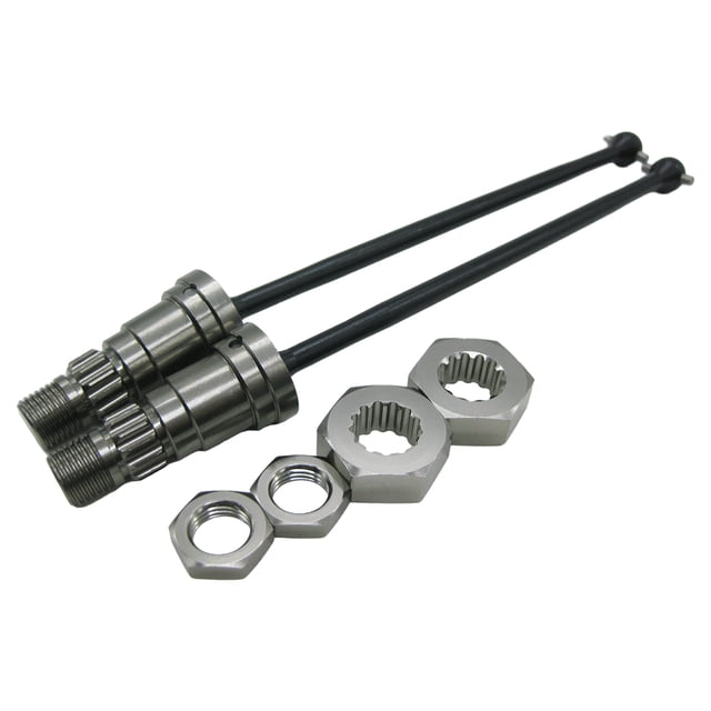 Bewildely 2 uds aleación de aluminio Junta de transmisión Universal para XMAXX RC