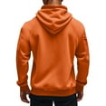 thumbnail image 4 of Dresfit Big and Tall Sweatshirts Men Fleece Tactical Hoodies Hooded Long Sleeve Gym Pullover Winter Fall Zip Up Warm Cargo Tops Orange M, 4 of 9
