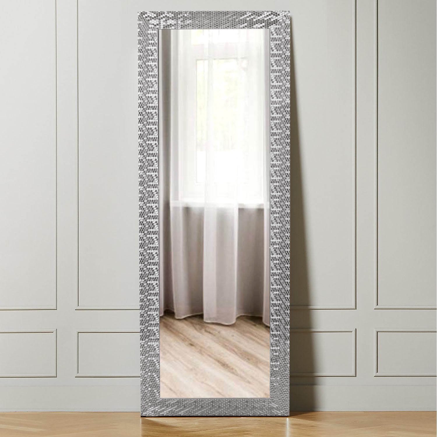 Full Length Mirror Floor Mirror with Standing Holder Hanging/Leaning