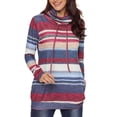 thumbnail image 2 of con capucha de manga larga cuello vuelto para mujer con bolsillo XXL Hugo  Sudadera con rayas de mujer, 2 of 9