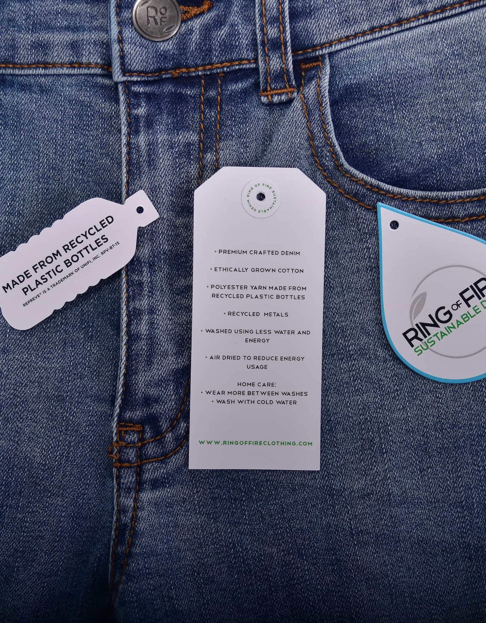Ring of Fire Boy's Tumble Recycled Fabric Sustainable Denim Skinny Jeans - image 5 of 10