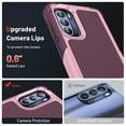 thumbnail image 4 of Armor Shockproof Case for Motorola Moto G 5G (2022), [Military Grade Anti-Drop] Rugged Hybrid Hard PC+Soft Silicone Heavy-Duty Tough Durable Slim Fit Lightweight Bumper Phone Case, Pink, 4 of 8