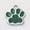 Dark Green, variant on 10pcs Dog Paw Prints Alloy Enamel Charms Glitter Powde Dangle Pendants 17.7mm-Dark Green