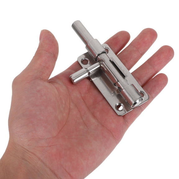 Door Latch Lock Barrel Bolt 4-Inch, 304 Stainless Steel Slide Gate Latches, Thickened Door Locking Bar - Metal Security Barrel Bolt Latch For Bathroom, Bedroom, Garage