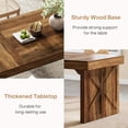 thumbnail image 4 of Tribesigns 63-Inch Dining Table for 6, Rustic Rectangular Wood Kitchen Table, Large Dinner Table with Sturdy Pedestal for Dining Room, Kitchen, 4 of 7