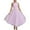 Purple, variant on Elegant Women's Holiday Party Mesh High Neck Casual Dress with Flowy Comfortable Fit for Festive Seasonal Outings Purple L