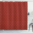 thumbnail image 1 of Ambesonne Fleur De Lis Shower Curtain, Epideictic Monarch Art, 69"Wx75"L, Vermilion and Mustard, 1 of 3