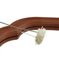 thumbnail image 6 of WallBeyond Wood Rustic Rounded Corner Vanity Mirror for Wall Mounted, Home Decor, 36" × 48", Walnut, 6 of 6