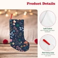 thumbnail image 4 of Lsque Colorful Flowers Pattern 18 Inch Christmas Stockings, Festive Holiday Stocking for Christmas Decorations Holiday Decor, 4 of 8