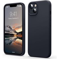 Liquid Silicone Case for iPhone 13 Mini (5.4''), [Scratch-Resistant, Anti-Fingerprint, Shockproof] Protective Slim Phone Case, 4-Layer Cover with Microfiber Lining, Silky-Soft Touch, Black