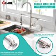 thumbnail image 3 of Grifo de cocina GIMILI Commercial con pulverizador desplegable, 3 of 6