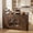 Dark Brown, variant on Keenstone Sideboard Buffet Cabinet, 55.1" W Expandable Desktop Storage with 2 Drawers, 4 Doors, and Adjustable Shelves, White