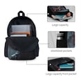 thumbnail image 3 of Lsque Five Nights At Freddy'S Pattern Adult Backpack – Durable & Lightweight PU Canvas Storage Bag , 15” Laptop Compartment, and Multiple Pockets, 3 of 7
