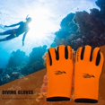 thumbnail image 4 of Guantes De Buceo Neopreno Buceo Invierno Hombres Mujeres Snorkel Ropa Interior Guantes (Naranja L) Likrtyny Para Estrenar, 4 of 4