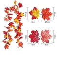 thumbnail image 1 of Veeogra Clearance,Fall Garland,Maple Leaf Garland,Fall Decor Festival Simulation Maple Leaf Rattan Decoration Christmas Party Wall Hanging Maple Leaf Rattan,Fall Leaves Garland, 1 of 2