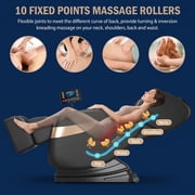 Massage Chair Full Body, Zero Gravity Massage Chair with 10 Fix Rollers, Heating, Foot Massage, Auto Modes, Bluetooth Speaker, Touch Screen Controller