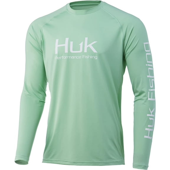 Huk Performance Fishing Pursuit Vented LS Tee Shirt Jade Large
