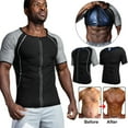 thumbnail image 1 of Men Sauna Suit Compression Short sleeve Body Shaper Waist Trainer Fat Burn Corset for Weight Loss Hot Sweat Workout Short sleeve, 1 of 1